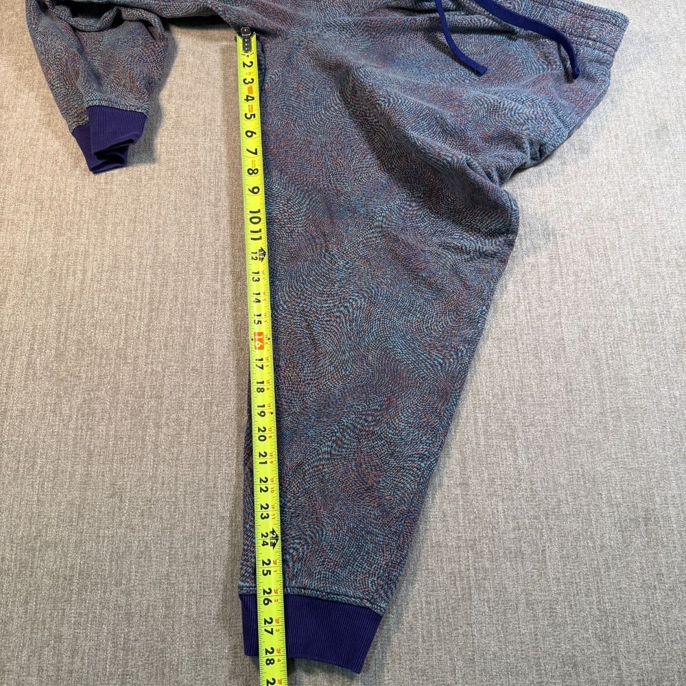 Under Armour Pants Mens 3XL Blue Purple Patterned Fleece Joggers Geometric - Picture 6 of 7